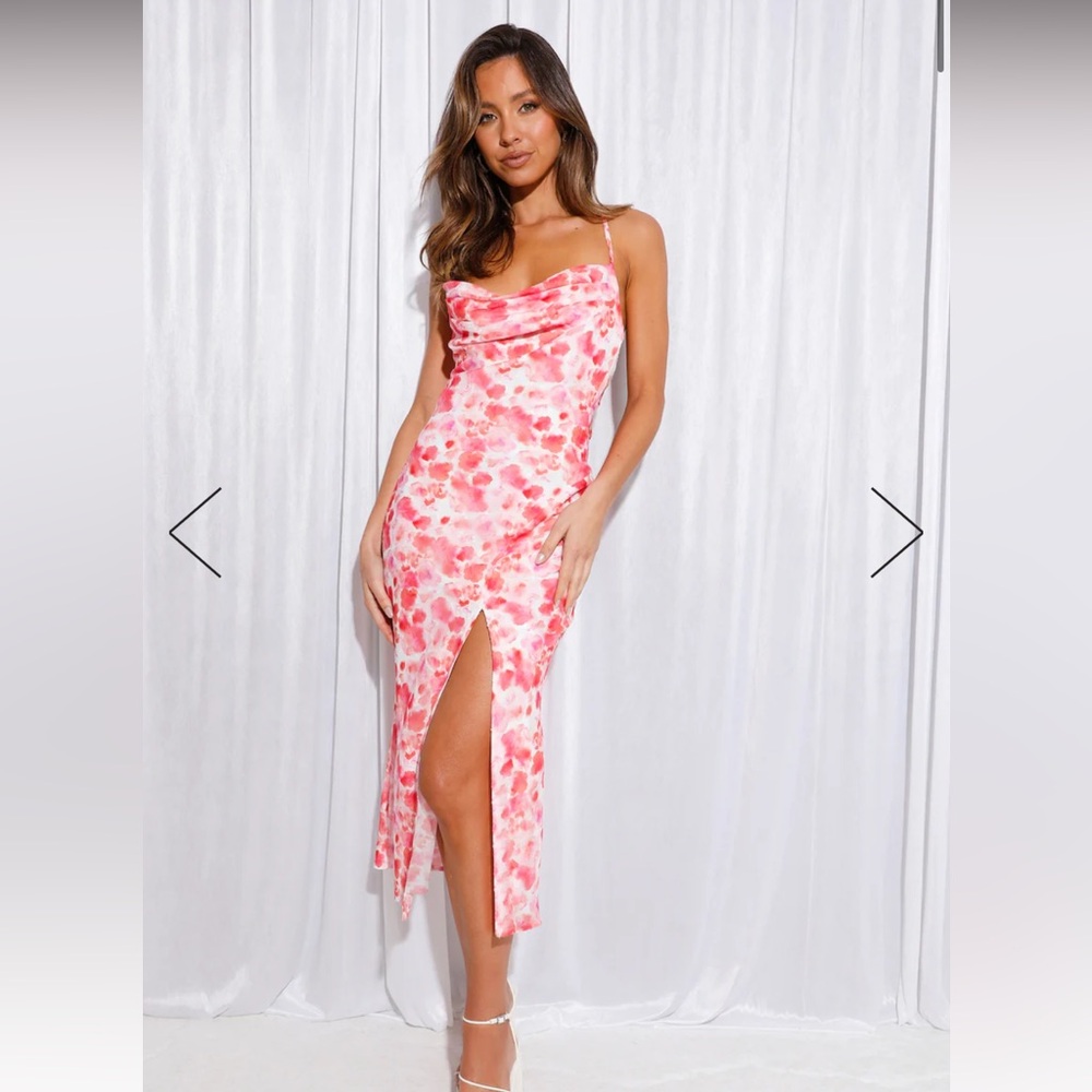 Hello Molly Pink Midi Dress